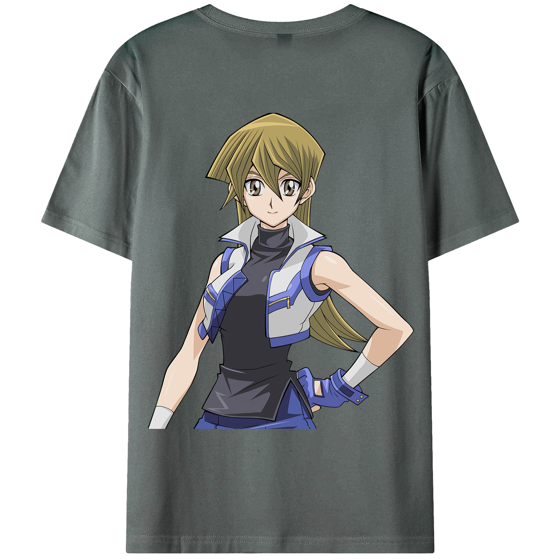 （画像用） 遊☆戯☆王 Yu-Gi-Oh! 綿100％ メンズ半袖Tシャツ（バックプリント） 通気性